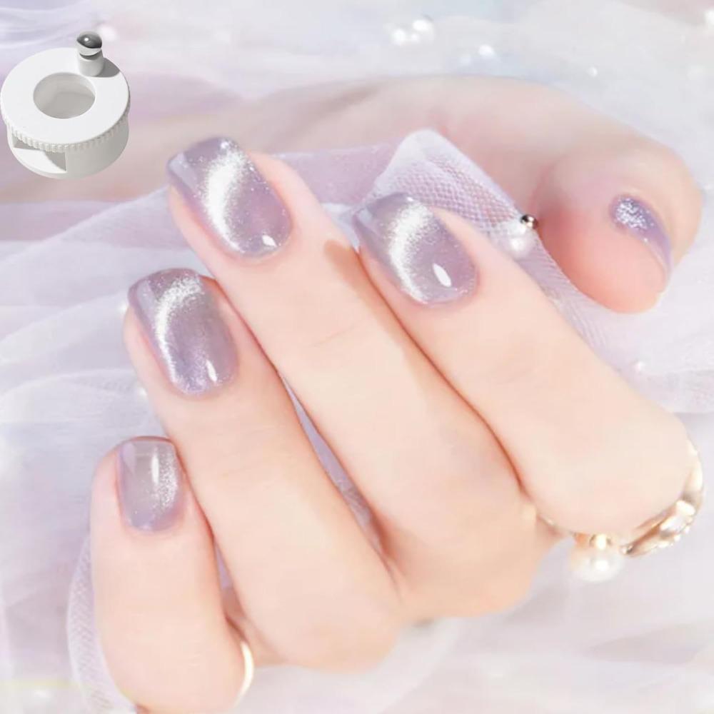 DIY Rotating Cat Eye Magnet Uniform Magnetic Force Automatic Nail Magnet Tool For Gel Nail Polish