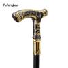 Gold Black Luxury Goat Handle Walking Cane Fashion Decorative Walking Stick Gentleman Elegant Cosplay Cane Knob Crosier 90cm