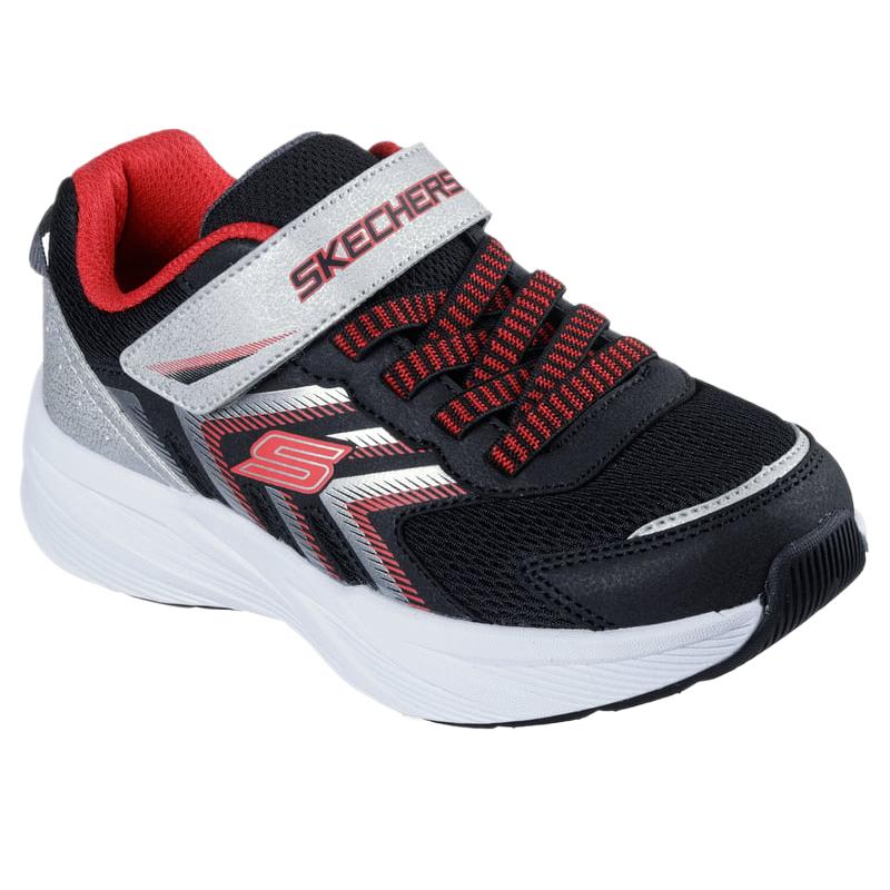 Skechers Детские кроссовки Microspec Tread Простые Удобные Модные Универсальные Низкие Беговые кроссовки Детские кроссовки Черный 404115L-BKSR