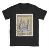 Men's 100% pure cotton T-shirt with Algerian city pattern print, hip-hop streetwear, casual top
