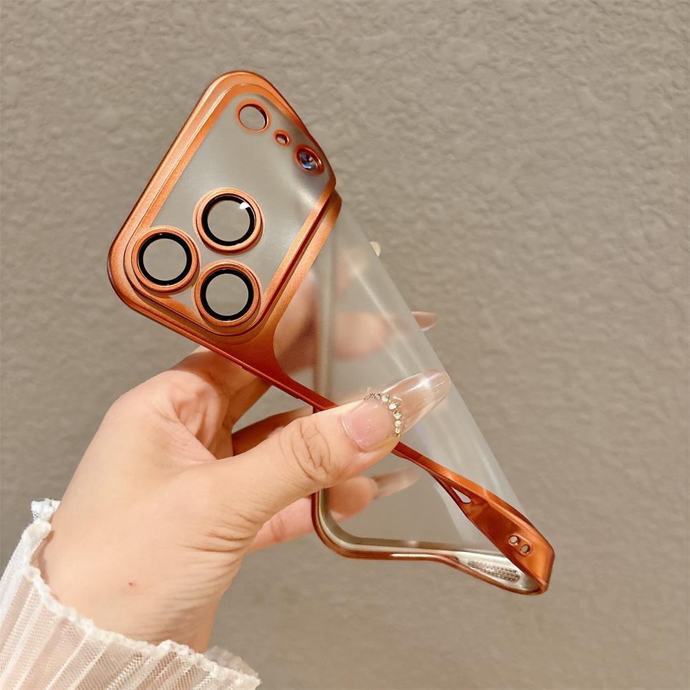 Роскошный Матовый Электроокрашенный Чехол Для Телефона Для iPhone 17 Pro Air 11 12 13 14 15 Plus 16 TPU Мягкий Полупрозрачный Меняющий Цвет 17 Pro Max Чехол