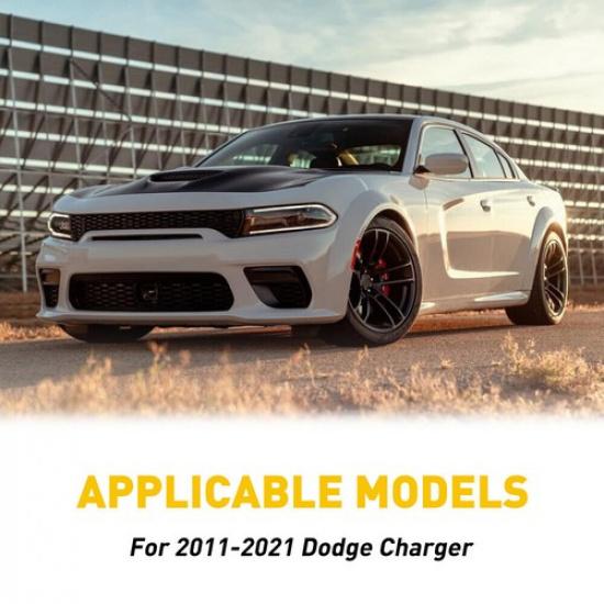 For Dodge Charger 2011- 6pc Black Pillar Posts Set Door Trim Piano Cover Kit