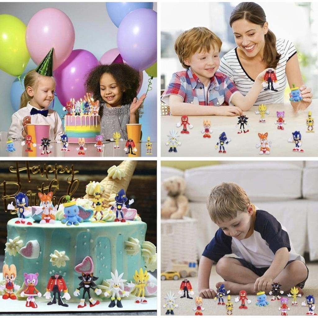 Super Sonic Mini Figure Set, 12-Piece