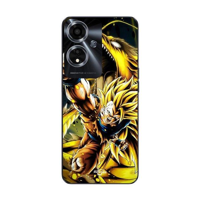 Coque de téléphone - MANIACASE - Oppo A59 5G - Silicone TPU - Son Goku Super Saiyan SSJ3 - Souple
