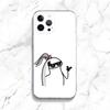 Funny C-Celular Flork Phone Case For iPhone 16,15,14,13,12,11 Plus,Pro,Max,XR,XS,X,7,8 Plus,SE,Mini Transparent Shell
