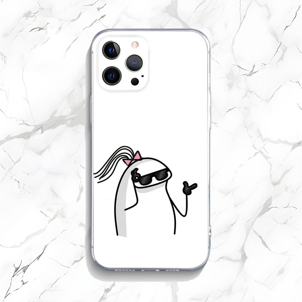 Funny C-Celular Flork Phone Case For iPhone 16,15,14,13,12,11 Plus,Pro,Max,XR,XS,X,7,8 Plus,SE,Mini Transparent Shell
