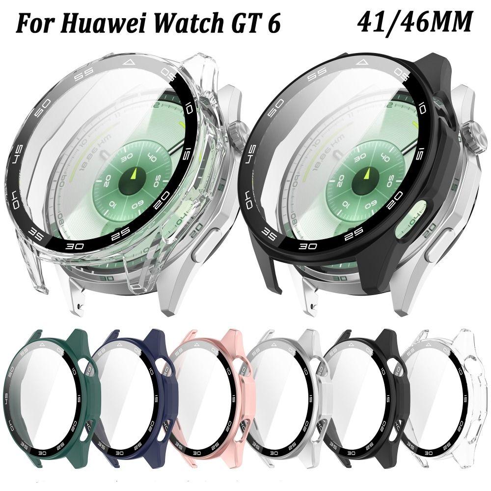 with Scale Screen Protector Full Coverage Cover Shell for Huawei Watch GT 6 Smart Watch Accessories