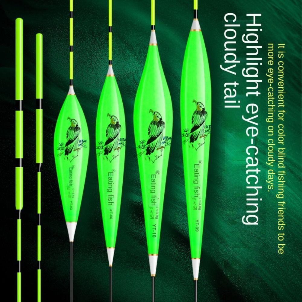 Eye-catching Triangle Tail Rocky Fishing Lure Float Slip Drift Tube Light Stick Floats Fishing