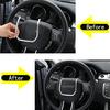 DIYUCAR Накладка на рулевую панель для Land Rover Range Rover Evoque 2012-2018, Самоклеящаяся накладка на руль, Панель интерьера, Индивидуальные аксессуары для автомобиля