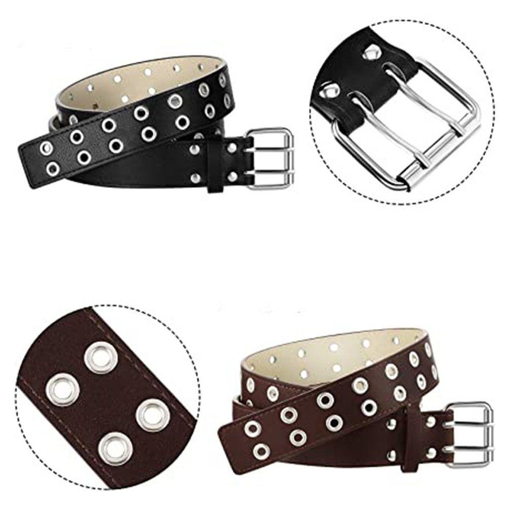 Аксессуары для одежды из ПУ кожи Джинсовые пояса Панк пояс на талию Готический пояс Регулируемые ремни