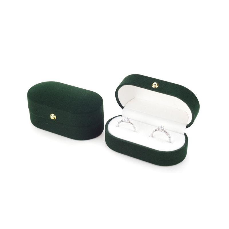 Бархатная шкатулка для безделушек, шкатулка для колец, органайзер для ювелирных изделий, шкатулка для двойных колец, шкатулка для драгоценностей