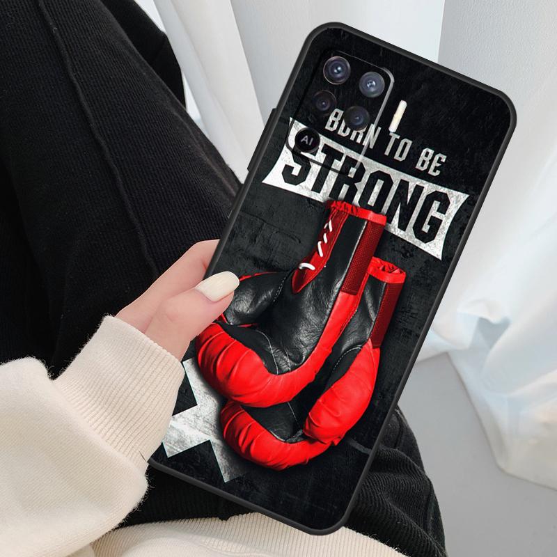 Чехол для боксерских перчаток для Oppo A18 A38 A58 A78 A98 A80 A60 A40 A96 A76 A16 A94 A74 A54 A15 A17 A57 A77 A5 Pro