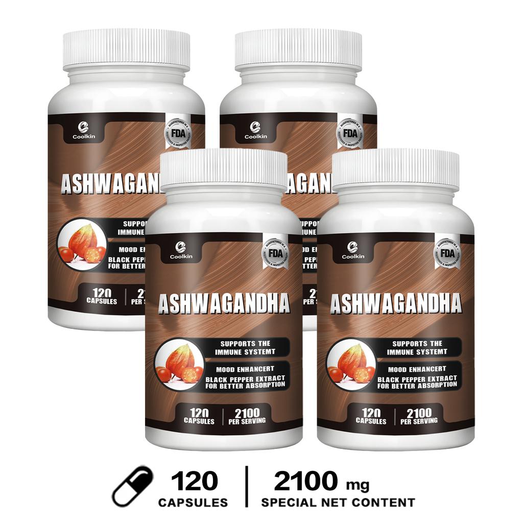 Ashwagandha Capsules 120 Count 2100mg — Daily Wellness, Nutritional Support, Plant-Based Support