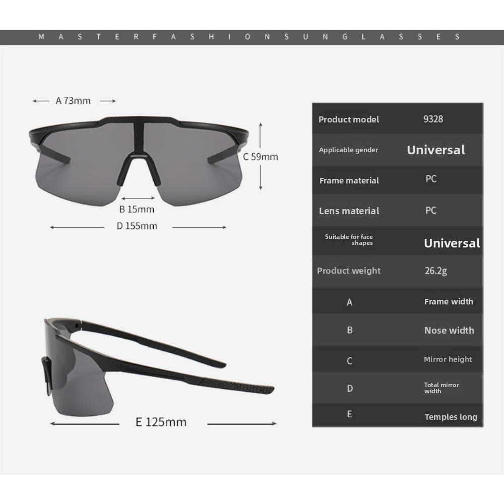 Новые мужские и женские одинаковые ветрозащитные очки для езды, солнцезащитные очки, модные уличные спортивные солнцезащитные очки, тренд