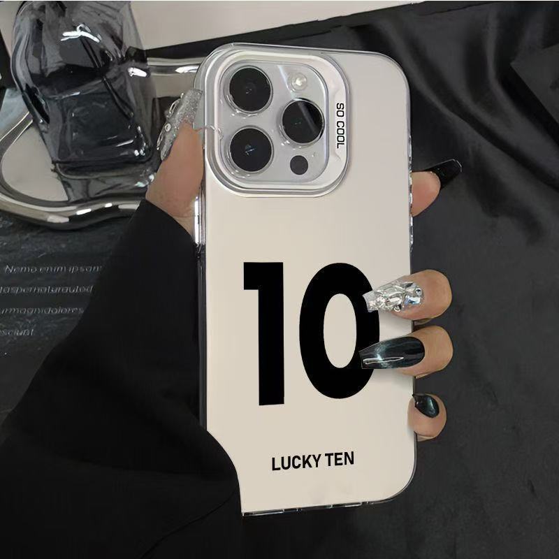 Новый счастливый номер подходит для чехла для мобильного телефона iphone16 Apple 15promax/14 противоударный 13pro12 Европа и Америка