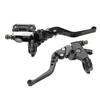22mm Black Aluminum Universal 2pcs. Motorcycle Brake Lever Clutch Lever Set Container