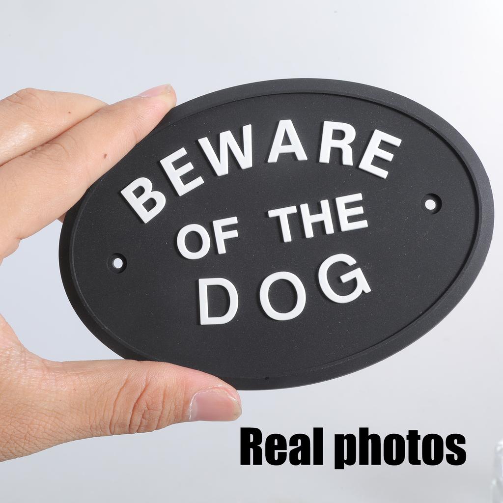 Beware Of Dog Signs Weatherproof & Long Lasting Garden Warn Sign Decorative Warning Sign for Private Property Protection