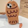 Японский милый 3d Snapper Yaki силиконовый чехол для телефона для Iphone 14 13 12 11 Pro Max с милой подвеской в ​​виде рыбки, защитный мягкий чехол, принципиально