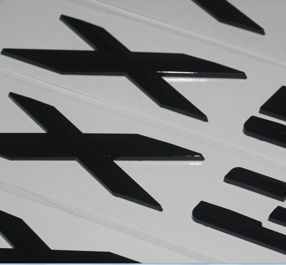 Brilliant Shiny Gloss Black Letters Trunk Emblems Number Badge for BMW X1 X2 X3 X4 X5 X6 X7 Z4 GT ys2