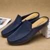 Men's Genuine Leather Closed-Toe Sandals - Breathable Summer Thong Shoes