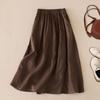 Юбка женская весна-лето повседневная универсальная эластичная женская юбка свободная удобная юбка с высокой талией