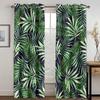 Scenic Curtains for Bedroom Window Curtains for Living Room Green Leaves Palm Tree Bedroom Cortinas Window Treatments