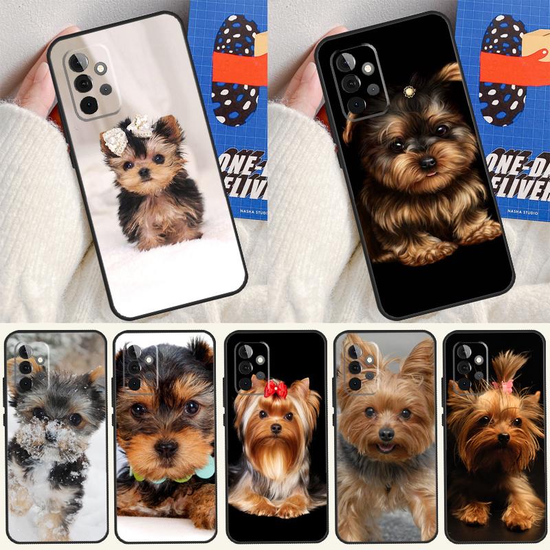 Чехол для телефона Samsung Galaxy A54 A34 A14 A55 A35 A15 A53 A33 A13 A05 A06 A16 A22 A32 A52 с изображением собаки породы Йоркширский терьер
