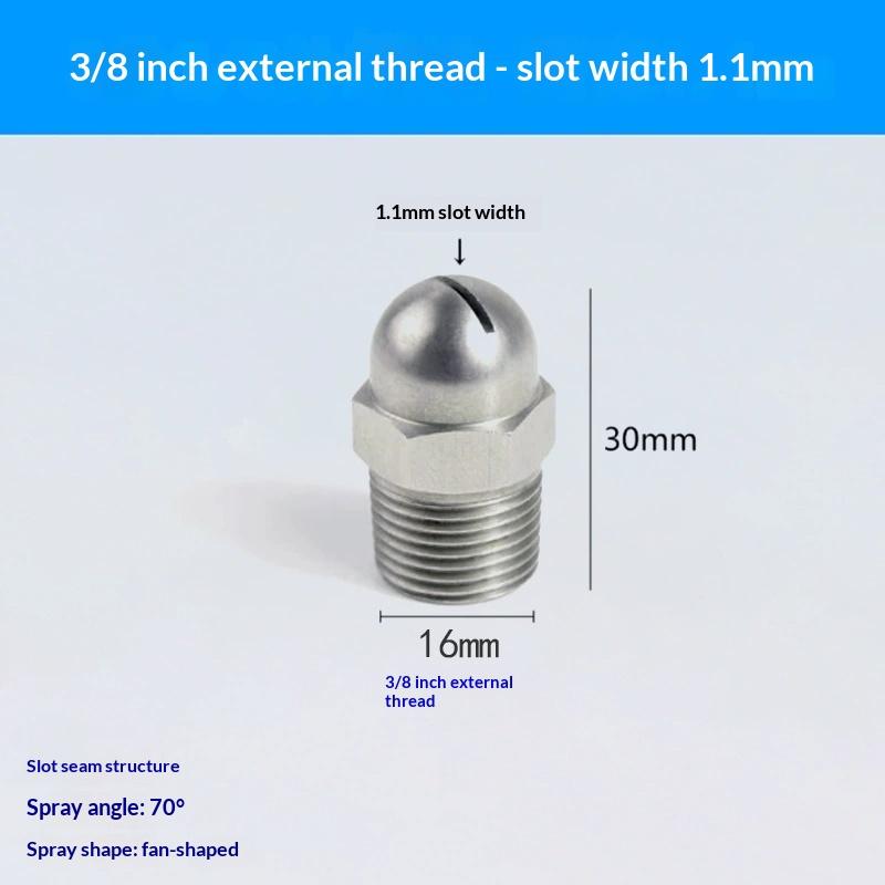 Плоскоструйное сопло Bhc Воздушный нож Сопло для обдува ветром 1/8'' 1/2'' Щелевая очистка Высокое давление Для промышленного удаления пыли