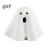 Decorative Ghost Statue Light Up Halloween Decoration, Cute Spooky Figurine with Indoor Ornament Warm LED for Mantel Fireplace Home Party Decor Small