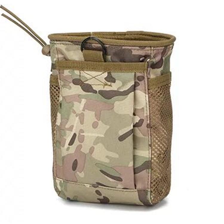 Outdoor Camouflage Tactical Pouch - Small Molle Attachment for Magazine and Miscellaneous Storage.