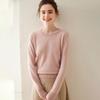 Women's 2024 Pure Cashmere Round Neck Sweater - Warm, Casual, and Elegant Commute Top