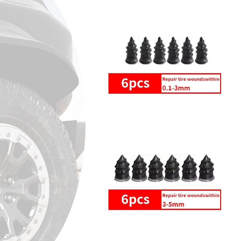 Rubber Tire Repair Nails - Self-Service Puncture Screws for Cars, Motorcycles, Trucks, Bikes Quick Fix Vacuum Tire Repair Studs
