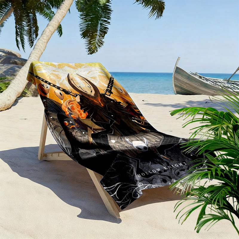 Hollow Knight: Last Contender beach towel beach Outdoor camping swim Absorbent bath towel Outdoor pool towel Travel and vacation towels Fashion