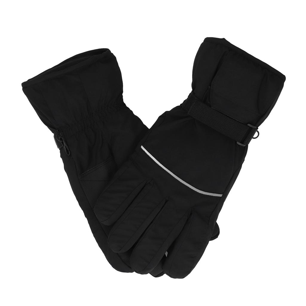 Электрические перчатки с подогревом, сенсорный экран, водонепроницаемые, дышащие, регулируемые, теплые, черные для