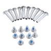 10 Sets Skate Wheel Socket Screw Inline Roller Skate Screws Shaft Hex Tool