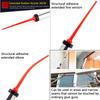 Red Long Sausage Nozzle Glass Cement Structural Adhesive Nozzle  For Sausage Caulking