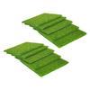 DIY Garden Decor Green Artificial Turf Fake Grass Mat Plastic Grass Tiles Realistic Grass Look Low Maintenance