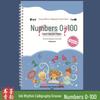 Чернильное очарование Детская пропись для каллиграфии: Числа 0-100 для дошкольников и детсадовцев