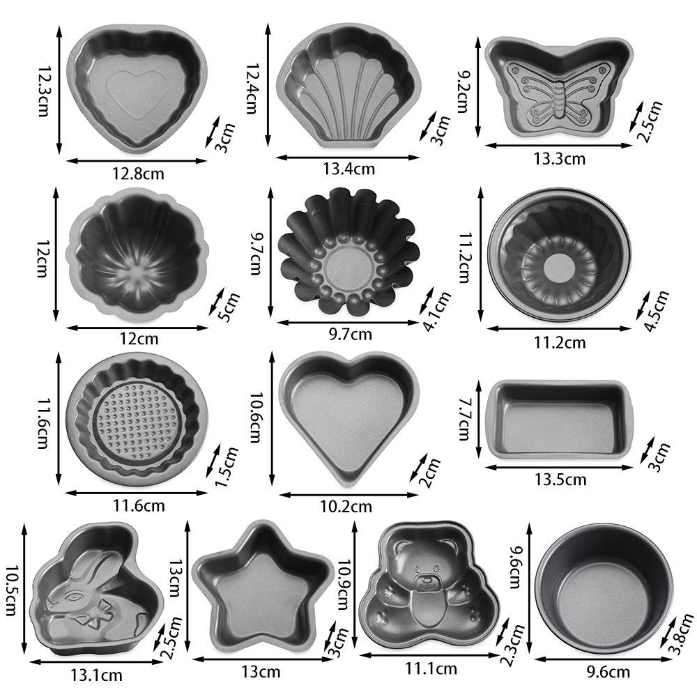 4 Inch Rabbit Bear Shape CakeTools Carbon Steel Toast Mold Cake Tray Baking Pan Bread Pans