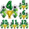 Football Championship Trophy, Balloon Set, Aluminum Film, Children and Boys' Birthday Party, World Cup Birthday Decoration