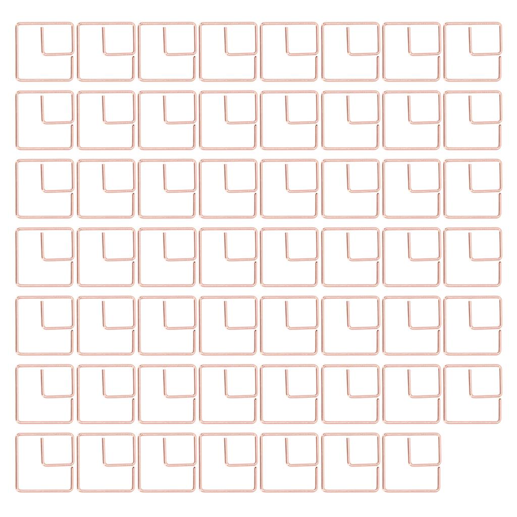 Скрепка для бумаги Проволочная железная скрепка для офиса Квадратная закладка для документов Маркировочный зажим Канцелярские принадлежности