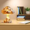 Mushroom Cloud Desk Lamp 3D Explosion Cloud Night Light Handmade Resin Table Lamp for Bedroom Desk Bedside Table