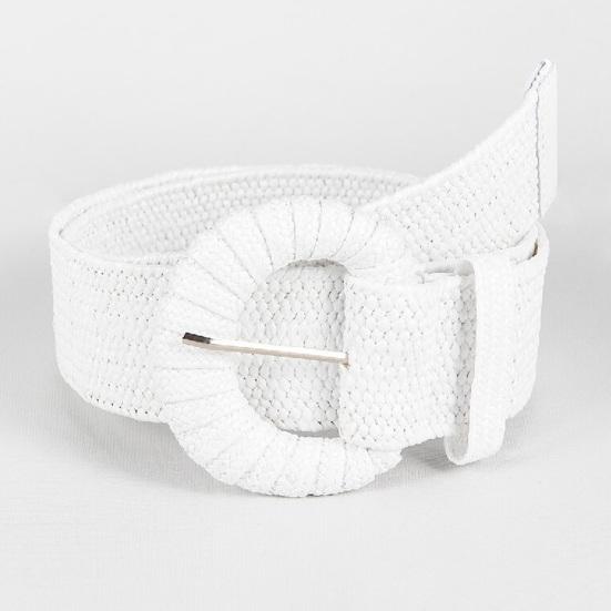 Соломенный пояс в стиле ретро, ​​богемный широкий ручной работы с пряжкой, летние женские брюки, платье, пояс, повседневное использование