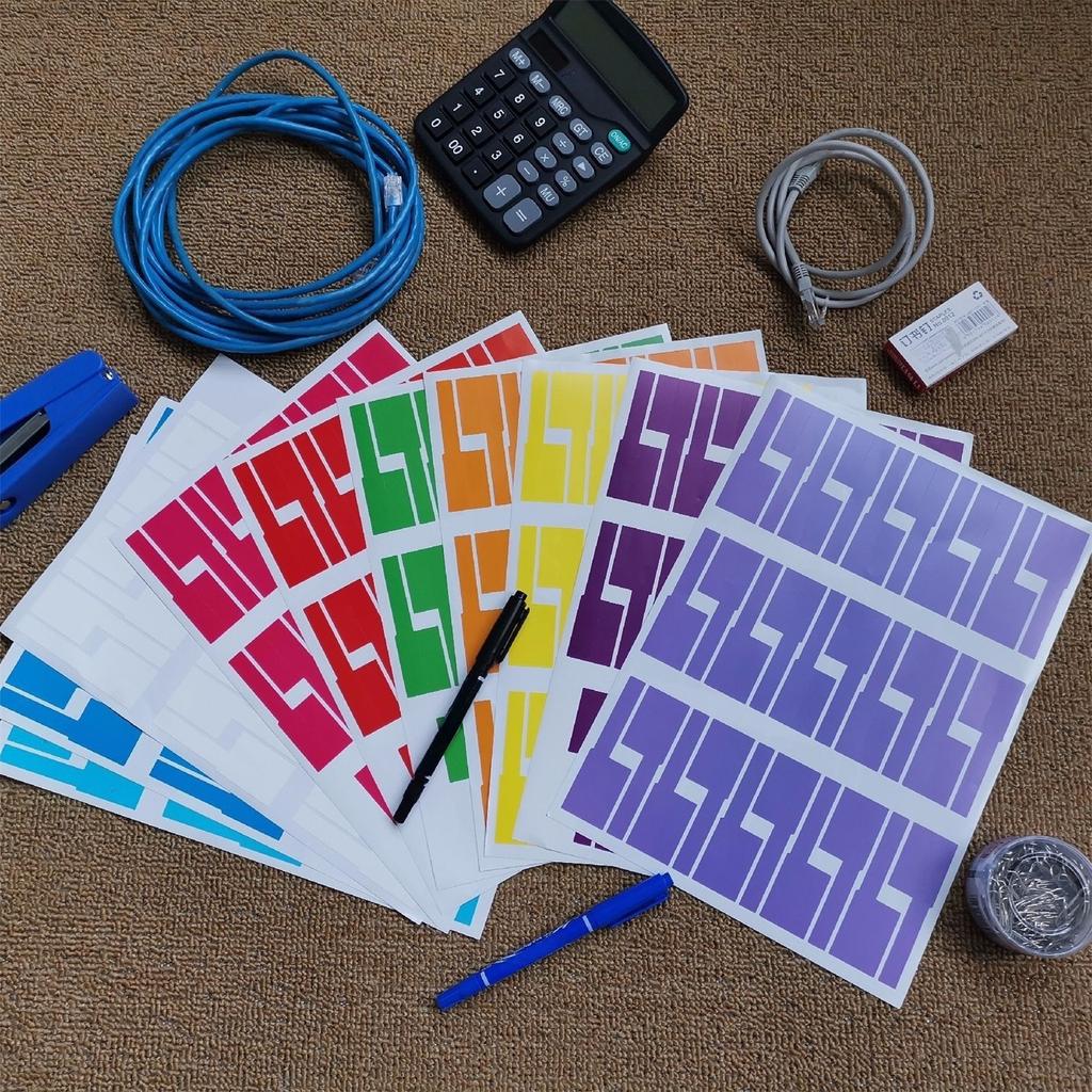 300 шт. водонепроницаемые кабельные этикетки самоклеящиеся кабельные этикетки наклейки для кабельной маркировки классификации