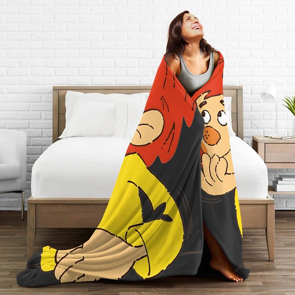 P-Pumuckl Blanket Super Warm Comfortable Plush Throw Blanket For Child Home Decor Flannel Bedspread Bed Cover