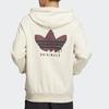 adidas Оригинальный пуловер с логотипом трилистника, мужская толстовка с капюшоном, бежевый HY7230