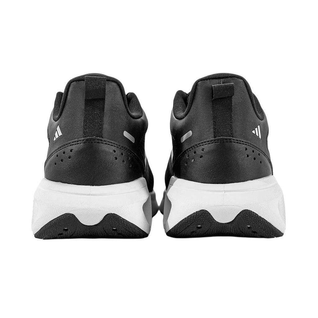 Adidas All Day Power Fashion Casual Low-Top Running Shoes Unisex Sneakers Black White Metallic-Silver KJ8786