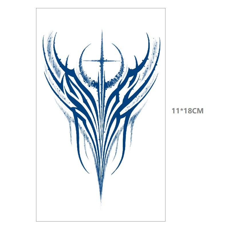 Death Ray прямые неотражающие сок травяные татуировки наклейки линии водонепроницаемые стойкие мужчины и женщины постепенные изменения наклейки