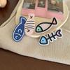 Y2k Animal Hair Clip Geometry Dolphin Barrettes Fashion Fish Bone Hairpin  Kids