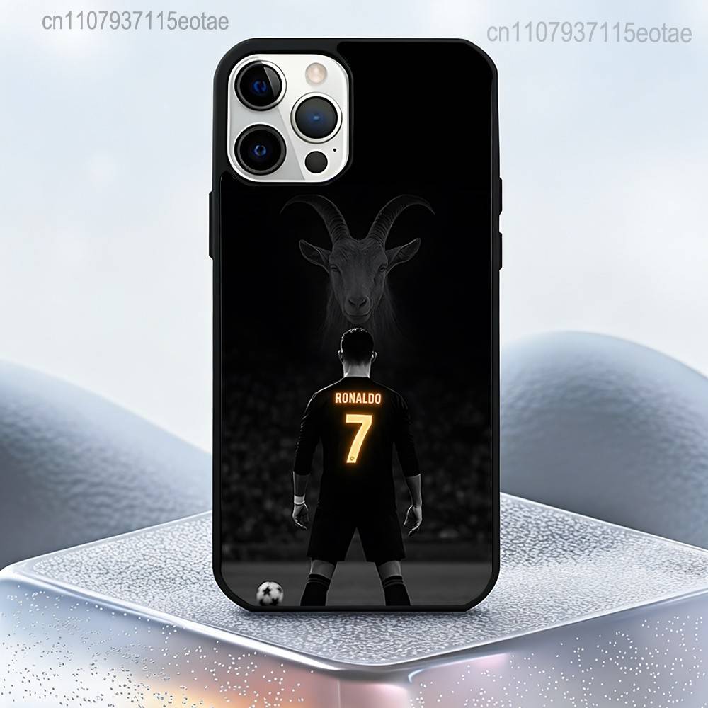 Футбольный CR7 R-RoNaldo-ES Магнитный беспроводной зарядный чехол для iPhone 11, 12, 13, 14, 15, 16, 17, Pro, Max, Plus Ударопрочный чехол